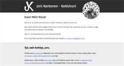Desktop Screenshot of jonikantonen.net
