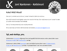 Tablet Screenshot of jonikantonen.net